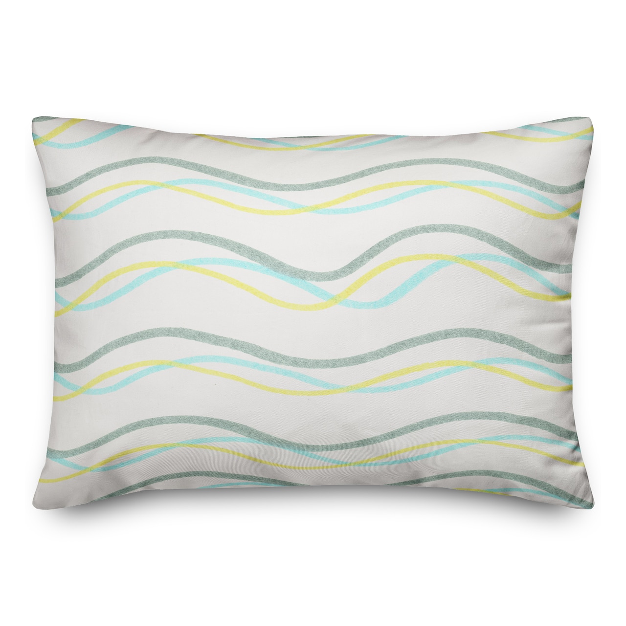 Delicate Squiggles Indoor/Outdoor Lumbar Pillow